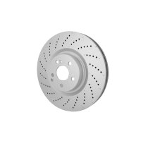 2 Brake Discs perforated Ø 67 mm 36 mm HELLA suitable for e.g. MB C-CLASS