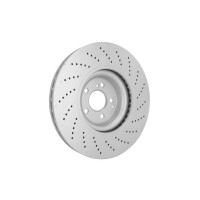2 Brake Discs perforated Ø 67 mm 36 mm HELLA suitable for e.g. MB C-CLASS
