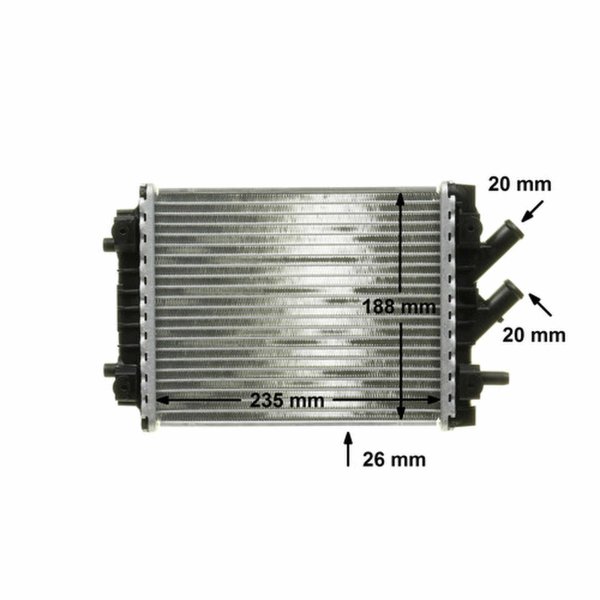 Kühler Motorkühlung links MAHLE für AUDI A8 D4 (4H2/ 4H8/ 4HC/ 4HL)