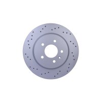 2 Brake Discs perforated Ø 70.6 mm 23 mm HELLA...