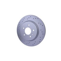 2 Brake Discs perforated Ø 70.6 mm 23 mm HELLA suitable for e.g. OPEL ASTRA