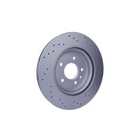 2 Brake Discs perforated Ø 70.6 mm 23 mm HELLA suitable for e.g. OPEL ASTRA