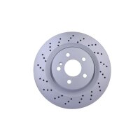 2 Brake Discs perforated Ø 67 mm 26 mm HELLA...