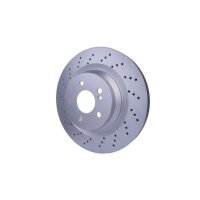 2 Brake Discs perforated Ø 67 mm 26 mm HELLA suitable for e.g. MB CLS