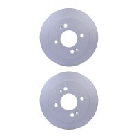 2 Brake Discs full Ø 62.4 mm 10 mm HELLA suitable...