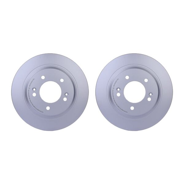 2 Brake Discs full Ø 76 mm 10 mm HELLA suitable for e.g. KIA CEED