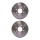 2 Brake Drums Ø 214 mm Ø 13.4 mm HELLA for FIAT PUNTO and others
