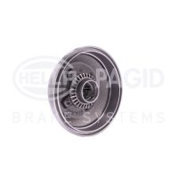 Brake drum with wheel hub HELLA PAGID for OPEL CORSA B (S93)