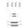 Accessory Set Parking Brake Shoes 8 pcs. HELLA for e.g. VOLVO S60