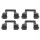 Accessory kit disc brake pad Lucas 4pcs. HELLA for e.g. ALFA ROMEO 159