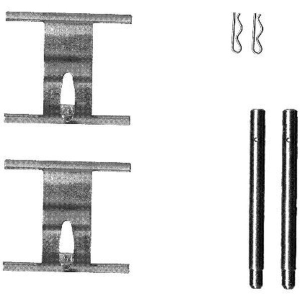 Zubehörsatz Scheibenbremsbelag HELLA für AUDI Q7 (4LB)