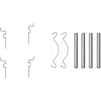 Accessory kit disc brake pad Sumitomo 10pcs. HELLA for...