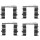 Accessory kit disc brake pad Mando 4pcs. HELLA for HYUNDAI i30 and others