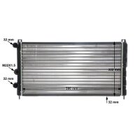 Kühler Motor Rippen mech. gefügt 590 mm - 322 mm MAHLE für u.a. SKODA FELICIA