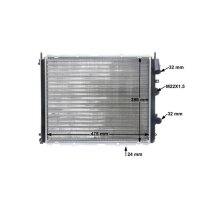 Wasserkühler MAHLE für RENAULT CLIO II (BB_/ CB_)