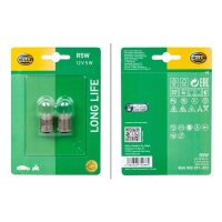 Bulb 12 V 5 W R5W BA15s crystal clear HELLA LONG LIFE for...