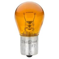 Bulb 12 V 21 W PY21W BAU15s crystal clear HELLA LONG LIFE...