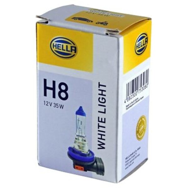 Bulb Headlight 12 V 35 W H8 PGJ19-1 crystal clear HELLA for e.g. BMW 3 Series