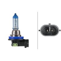 Bulb 12 V 55 W H11 PGJ19-2 crystal clear HELLA WHITE...