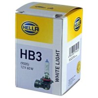 Bulb 12 V 60 W HB3 P20d crystal clear HELLA WHITE LIGHT...