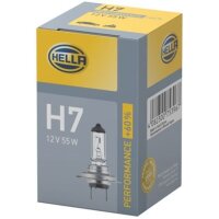 Bulb 12 V 55 W H7 PX26d crystal clear HELLA PERFORMANCE...