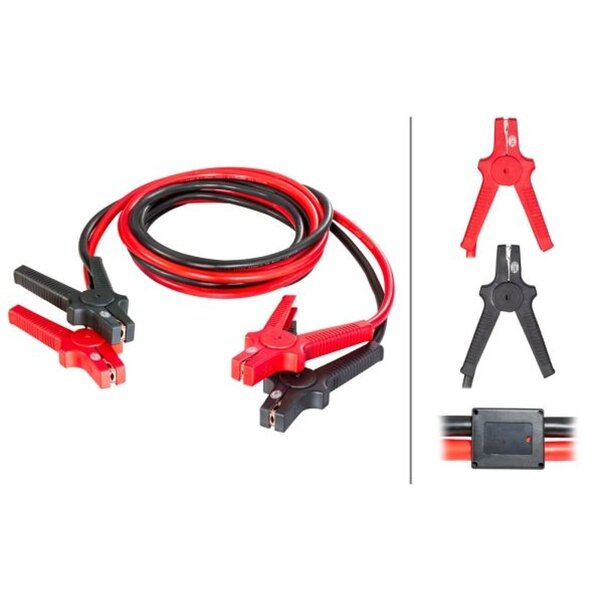 Jumper Cables 24 V 480 A 4.5 m cable for diesel engines HELLA universal