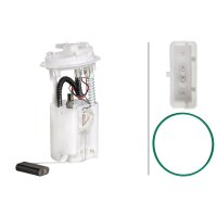 Kraftstoffpumpe 4-polig mit Dichtung HELLA für PEUGEOT 607 (9D/ 9U)