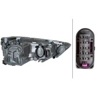 Hauptscheinwerfer links Halogen H7/H1 HELLA für AUDI...
