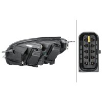 Hauptscheinwerfer rechts Halogen PY21W HELLA für...
