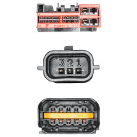 Headlight left LED with hybrid technology HELLA for RENAULT KADJAR