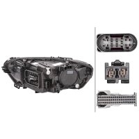 Main headlight right 12 V LED HELLA for MERCEDES-BENZ CLA...