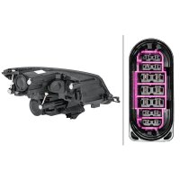 Hauptscheinwerfer links Halogen W3W HELLA für Skoda...
