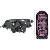 Hauptscheinwerfer rechts Halogen W5W HELLA für Skoda...