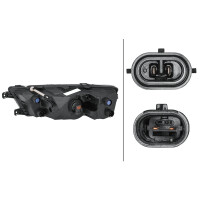 Front Fog Light right 12 V LED HELLA suitable for e.g. SKODA RAPID