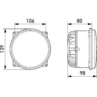 Hauptscheinwerfer rechts 12 V LED HELLA
