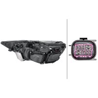 Headlight right 12 V LED high resolution HELLA suitable for e.g. AUDI A6