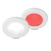 Deckenleuchte rund EuroLED75 190lm 12V 5000K Kunststoff HELLA MARINE weiß/rot