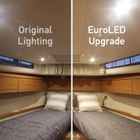 Recessed ceiling light HELLA MARINE EuroLED 75 for boat/yacht cabins