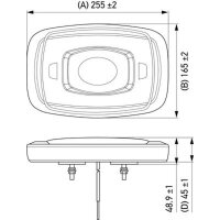 Warnleuchte Anbau 24 V LED gelb amber HELLA universell...