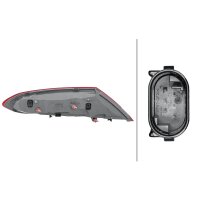 Rückleuchte rechts mit Seitenmarkierungslicht (LED) LED HELLA für u.a. MERCEDES-BENZ C-Klasse Coupe