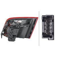 Rückleuchte links H21W mit Hybridtechnologie HELLA für BMW 5er