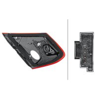 Rear Light right LED HELLA suitable for e.g. MERCEDES-BENZ C-CLASS