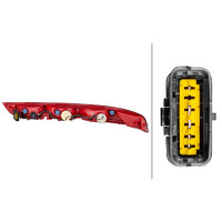 Rückleuchte links 12 V W16W Halogen HELLA passend für u.a. DS DS 7