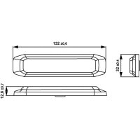 Blitz-Kennleuchte 24 V LED blau HELLA