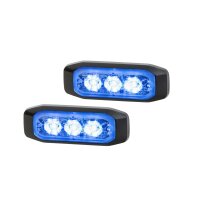 Blitz-Kennleuchte 24 V LED blau HELLA universell...