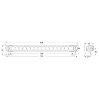 Arbeitsscheinwerfer LED HELLA Light Bar LB470 R 12/24V