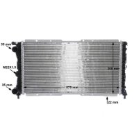 Kühler Motorkühlung MAHLE für FIAT PUNTO