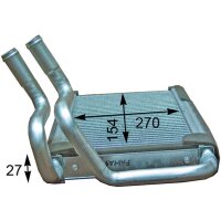 Heat exchanger interior heating MAHLE for H-1 Travel (TQ)