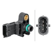 Sensor Ladedruck 3-polig HELLA für u.a. CHEVROLET Aveo Schrägheck