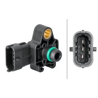 Sensor Ladedruck 3-polig HELLA für OPEL CORSA D (S07)